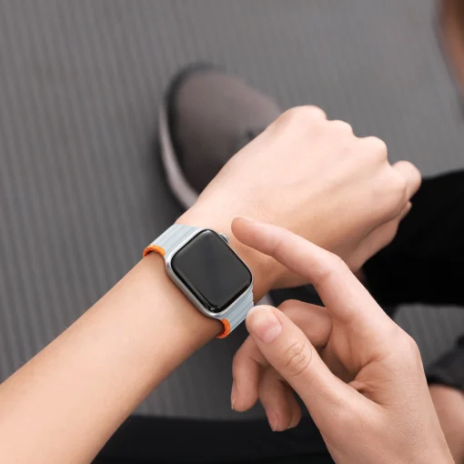 Apple Watch rihm 384041mm silikoonist magnetkinnitusega hall ja oran 6